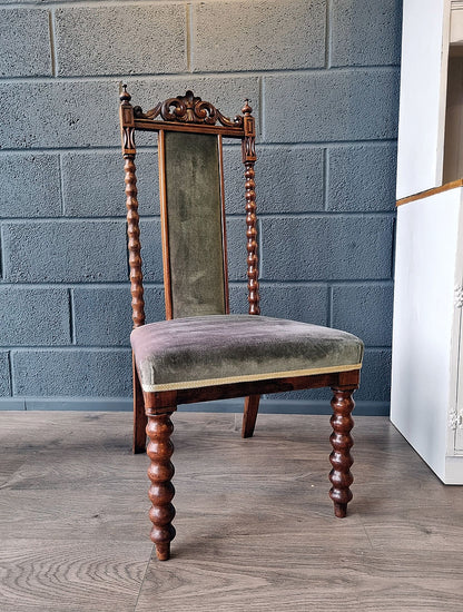 Victorian Nursing Antique Hall Bedroom Chair - LRBinteriors