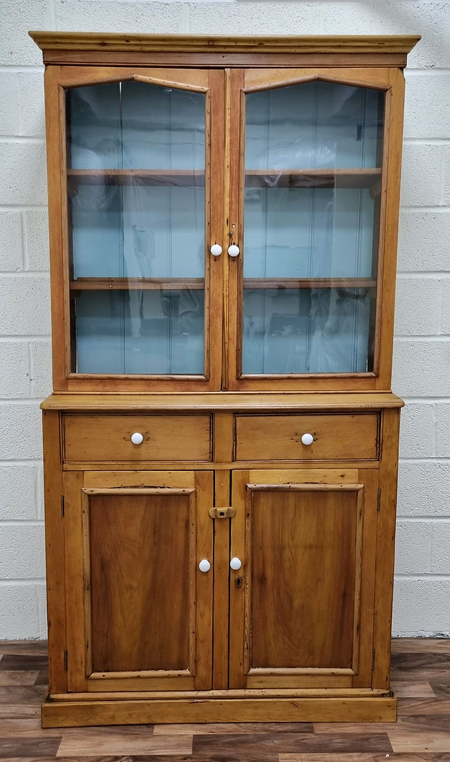 Antique Pine Housekeeper's Dresser Pantry Larder Cabinet - LRBinteriors