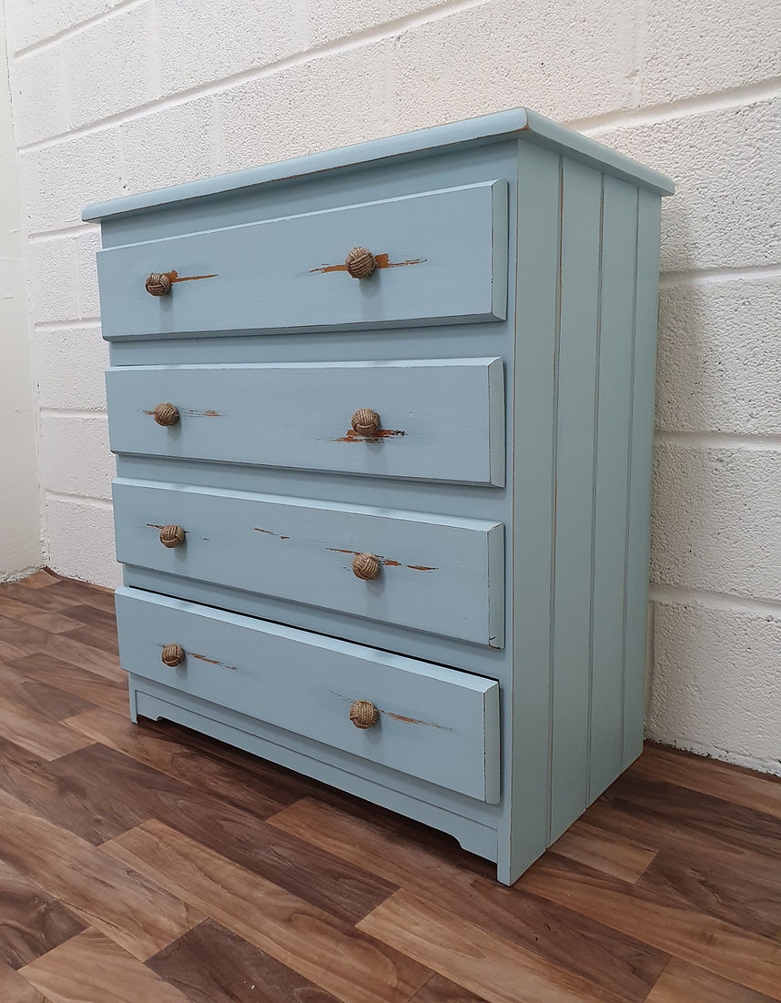 Chest of Drawers and Bedside Table Set Shabby Chic - LRBinteriors