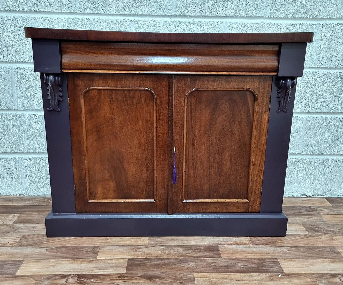 Antique Victorian Chiffonier with Mirror Sideboard - LRBinteriors