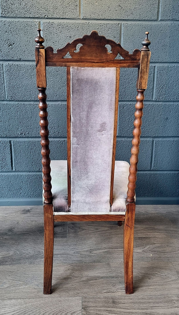 Victorian Nursing Antique Hall Bedroom Chair - LRBinteriors