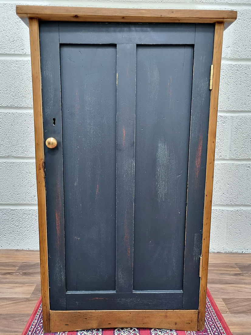 Antique Victorian Pine Tall Pot Housekeepers Linen Shoe Cupboard - LRBinteriors