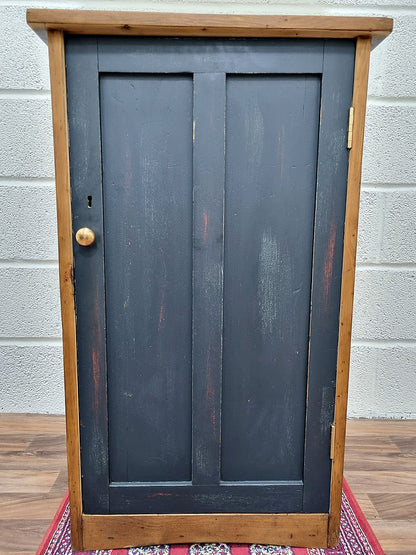 Antique Victorian Pine Tall Pot Housekeepers Linen Shoe Cupboard - LRBinteriors