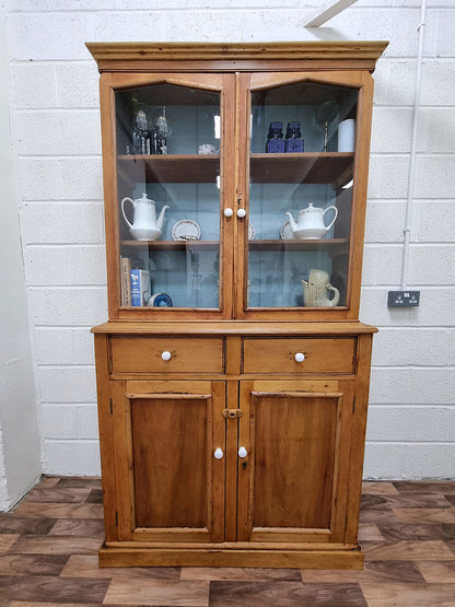 Antique Pine Housekeeper's Dresser Pantry Larder Cabinet - LRBinteriors