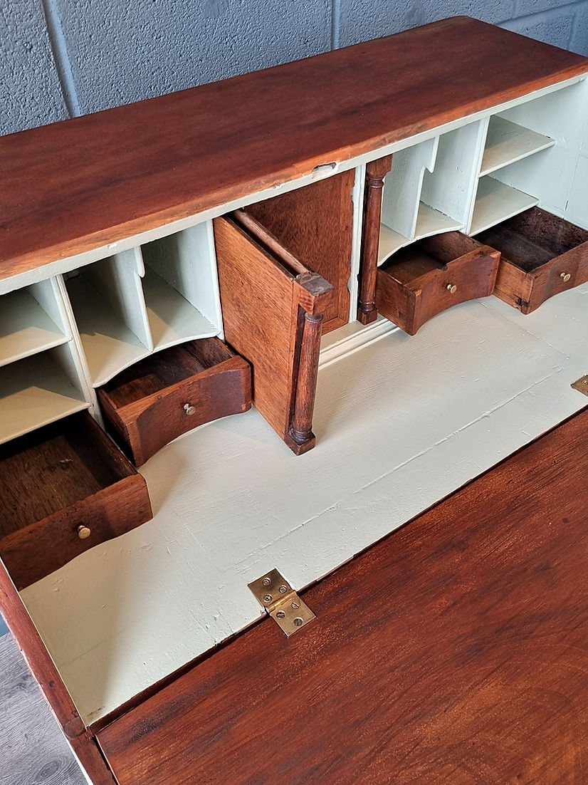 Georgian Oak Writing Bureau - LRBinteriors