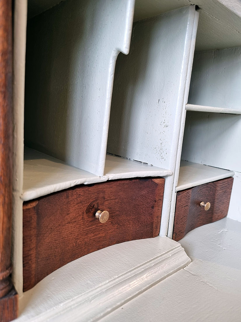 Georgian Oak Writing Bureau - LRBinteriors