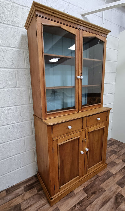 Antique Pine Housekeeper's Dresser Pantry Larder Cabinet - LRBinteriors