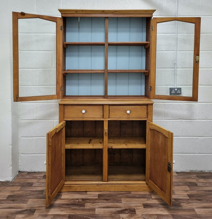 Antique Pine Housekeeper's Dresser Pantry Larder Cabinet - LRBinteriors