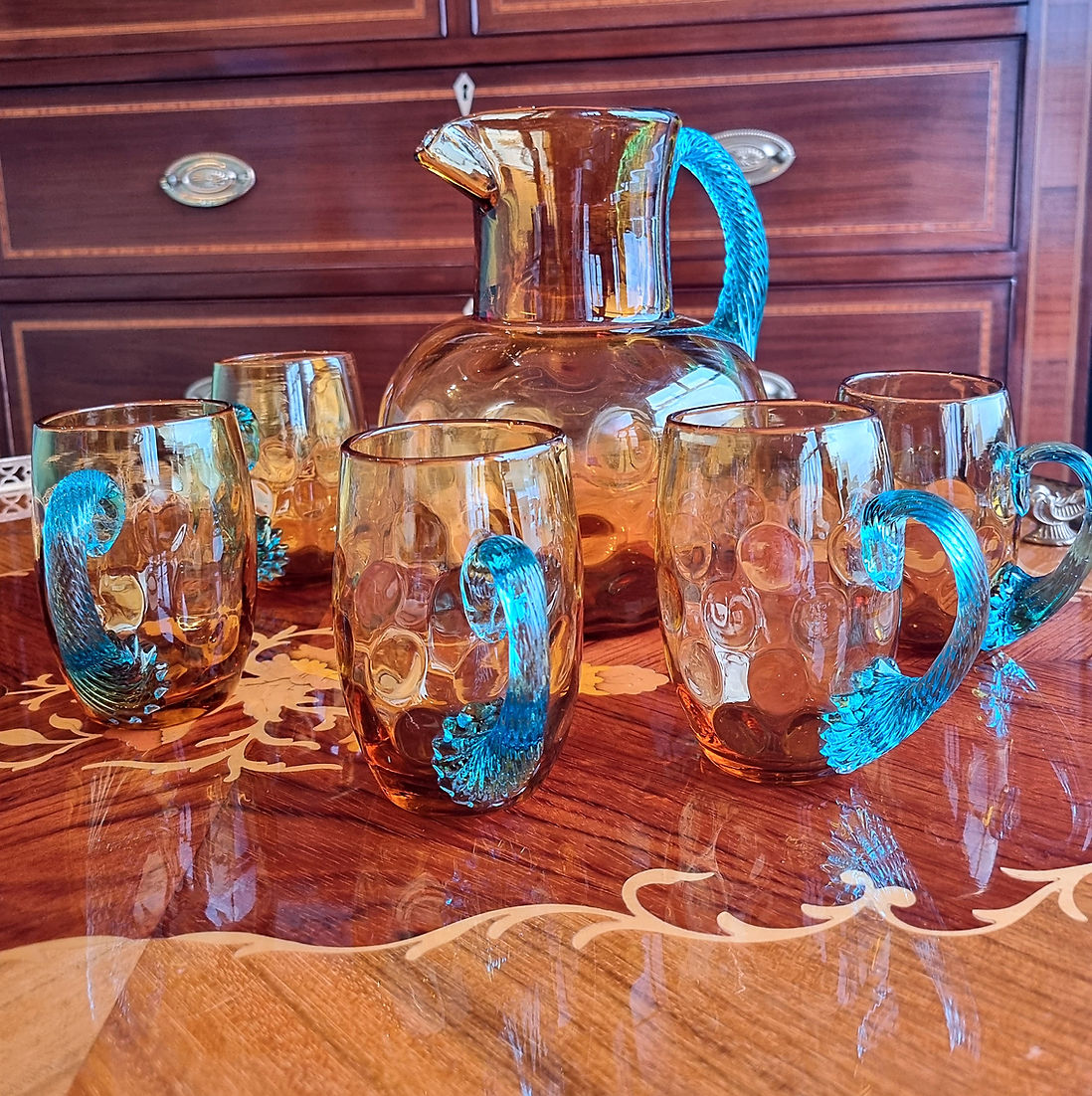 George Sand Portieux Glassware Jug Glasses set - LRBinteriors