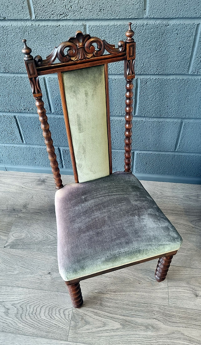 Victorian Nursing Antique Hall Bedroom Chair - LRBinteriors