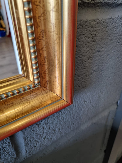 Gold Ornate Wall Mirror Vintage Handmade