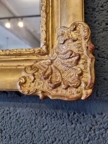 Gold Ornate French Framed Antique Mirror 18th-century